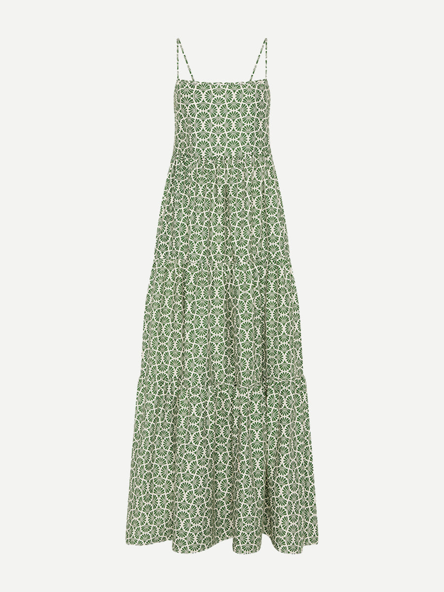 Matteau Tiered Low Back Sundress in Vetiver | Shop at Adam Heath Boutique, Perth Australia