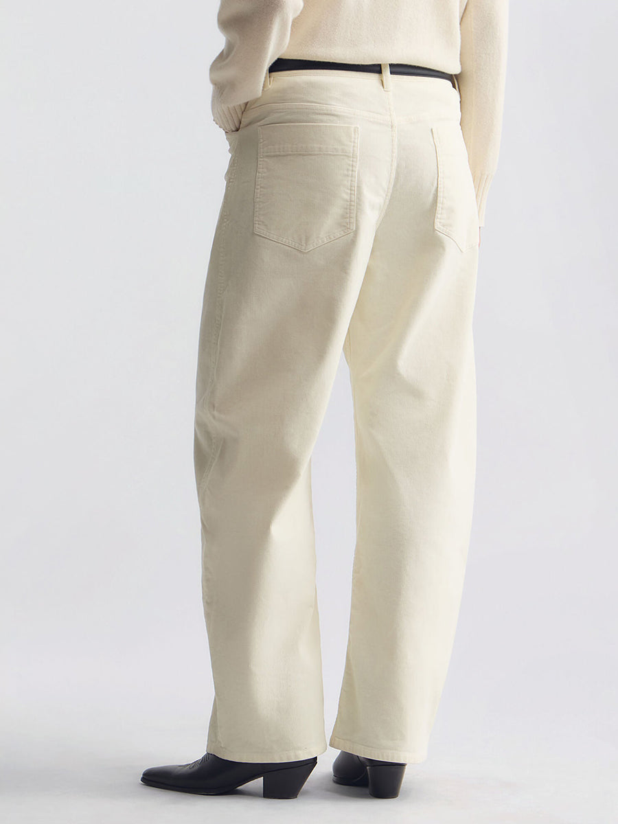 Nili Lotan Tribeca Cordory Pant in Stone