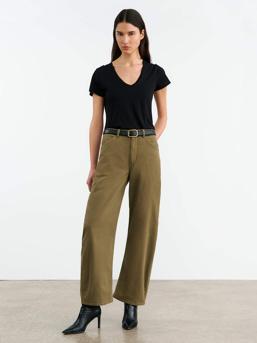 Tribeca Pant in Military Green
