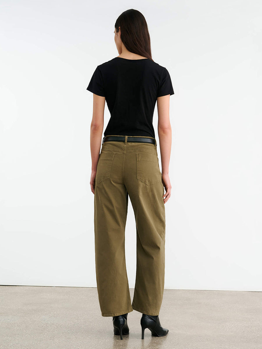 Tribeca Pant in Military Green