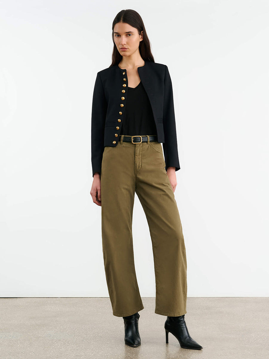 Tribeca Pant in Military Green