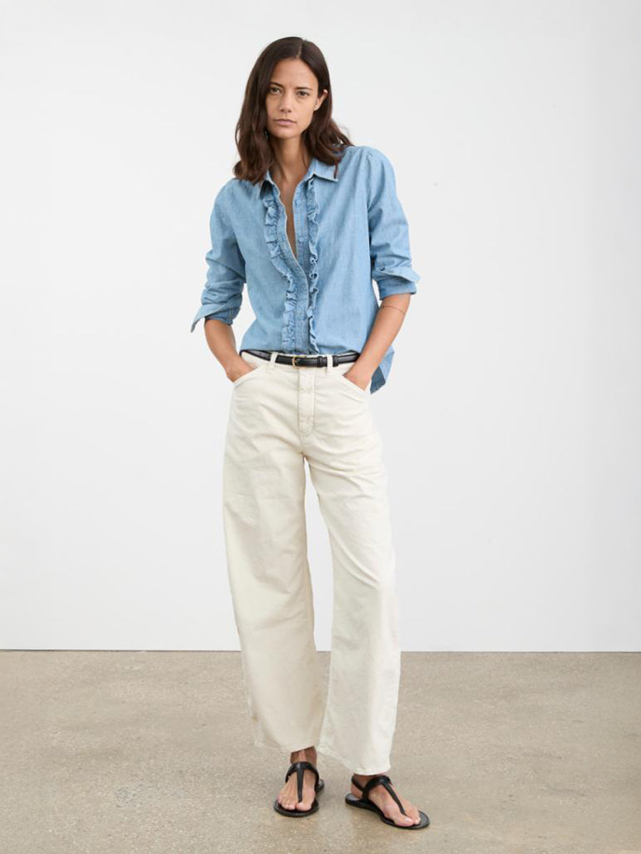 Nili Lotan Tribeca Pant in Stone