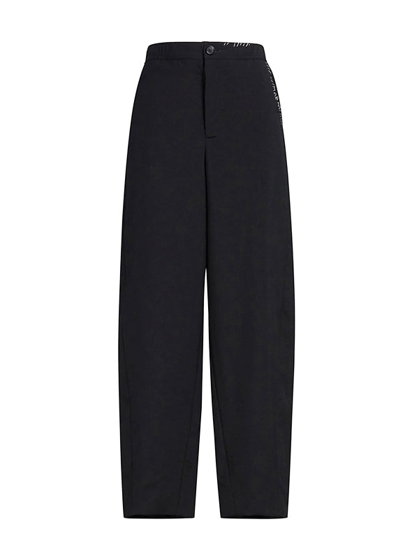 Marni | Tropical Wool pant with Mending in Black