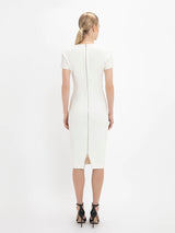 Victoria Beckham | T-Shirt Fitted Dress in Ivory