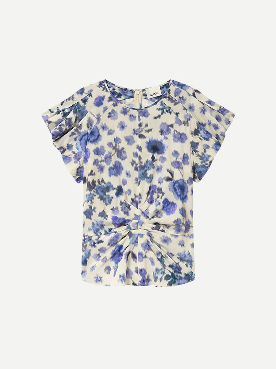 Isabel Marant Tullya Top in Blue