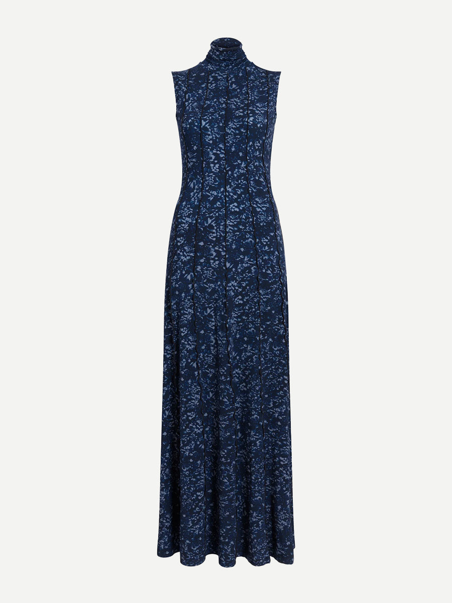 Proenza Schouler White Label Valentina Dress in Navy/Slate