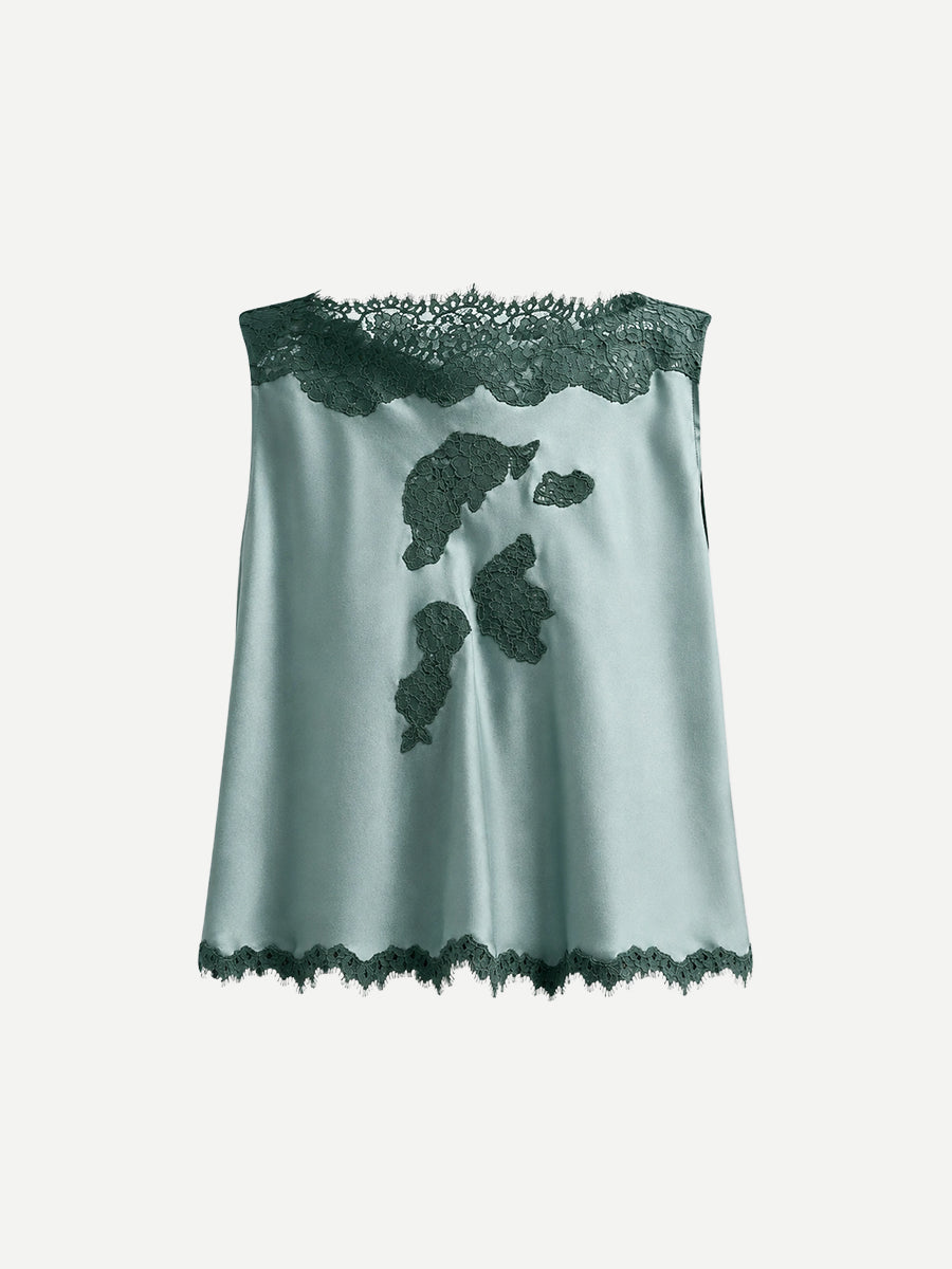 Valerina Top in Duluc Green