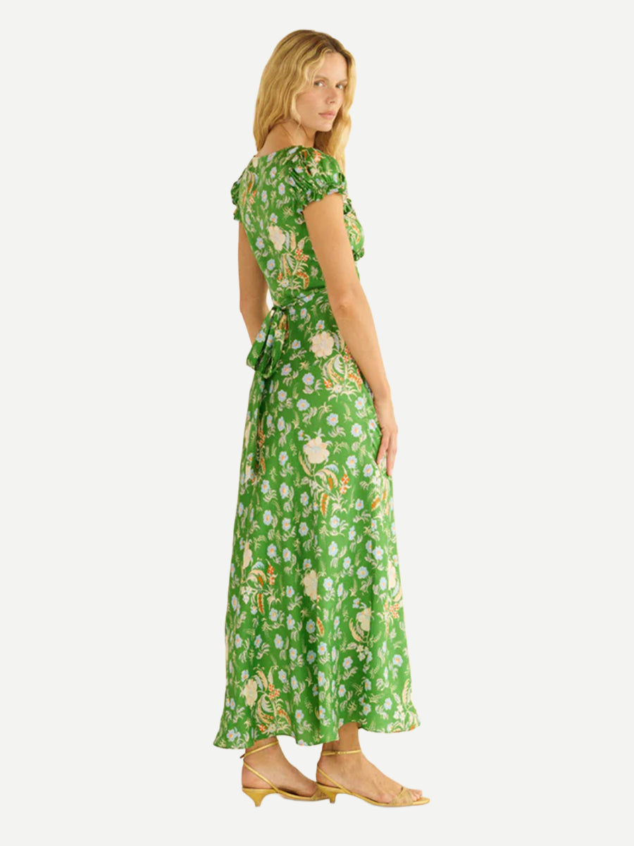 Doen | Valerine Dress in Emerald Hollyhock Hills