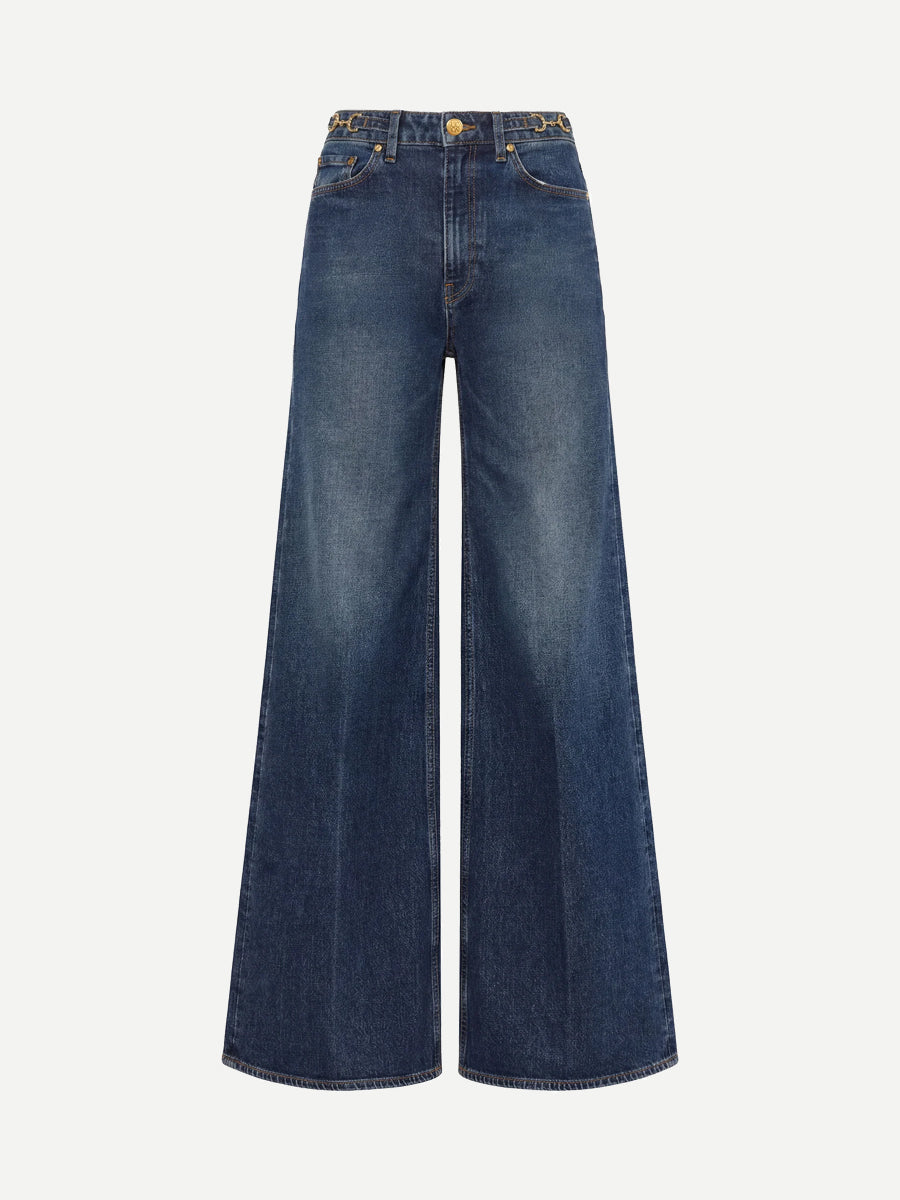 The Stretch Valory Flare Jean in Nile