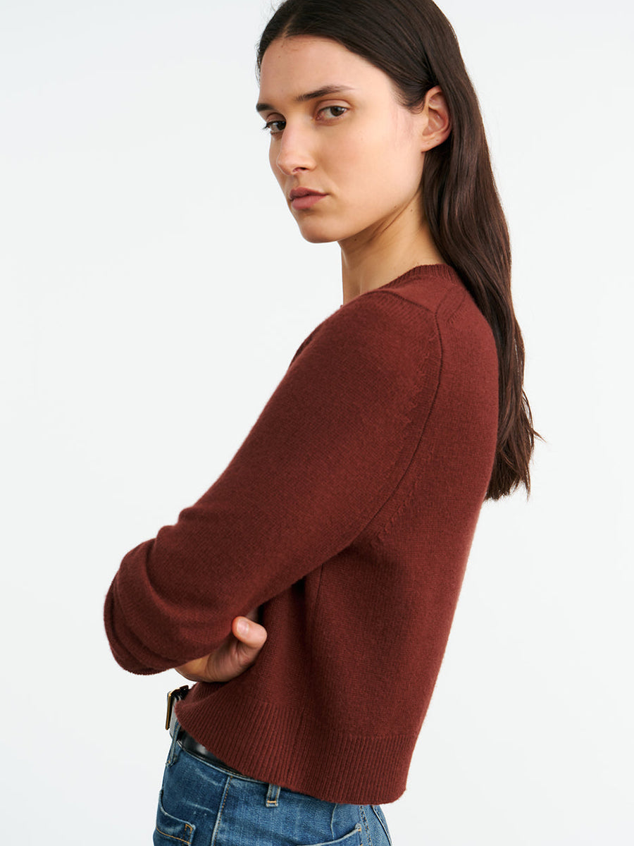 Nili Lotan Venus Sweater in Dark Rust