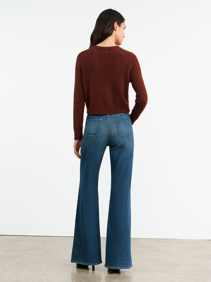 Nili Lotan Venus Sweater in Dark Rust