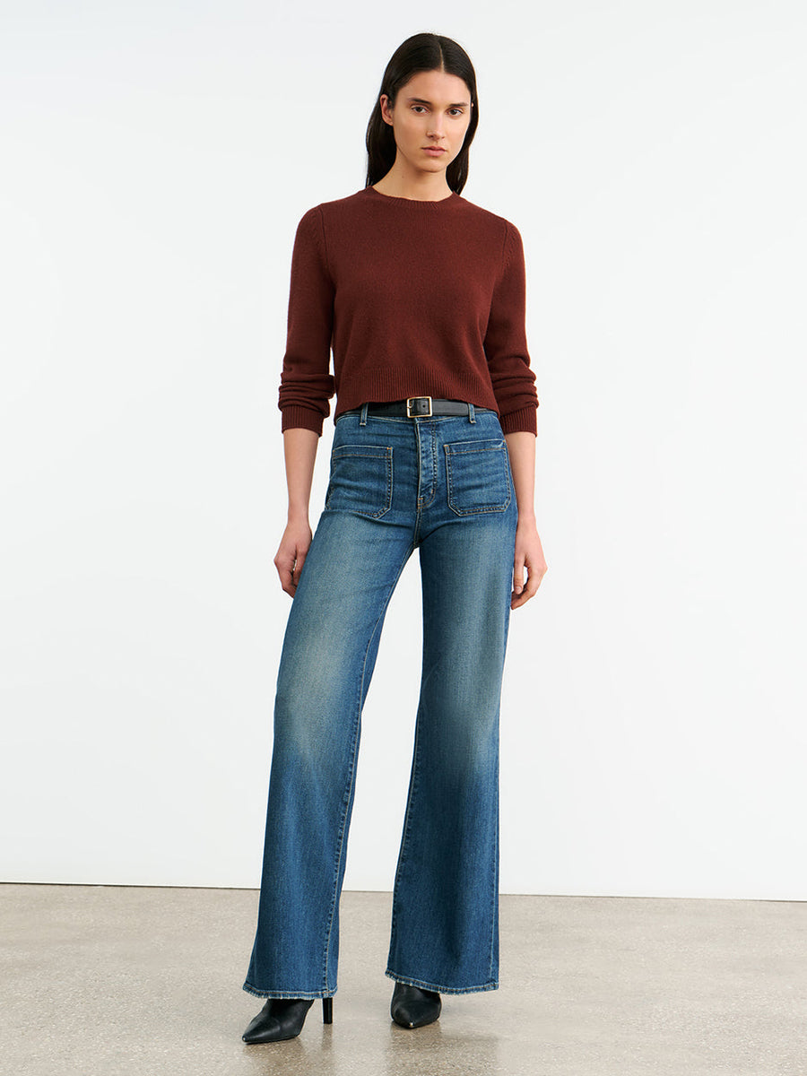 Nili Lotan Venus Sweater in Dark Rust