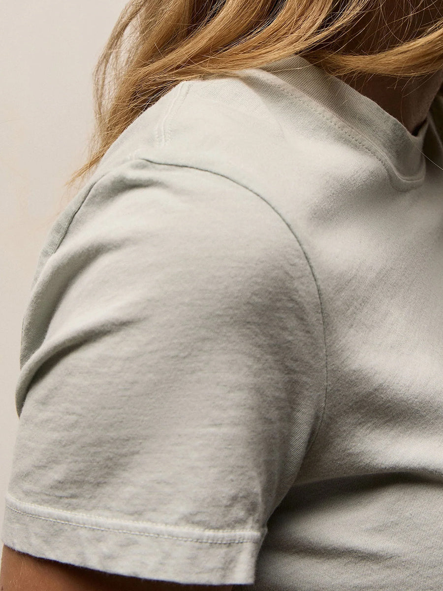 James Perse Vintage Little Boy Tee in Celery Pigment
