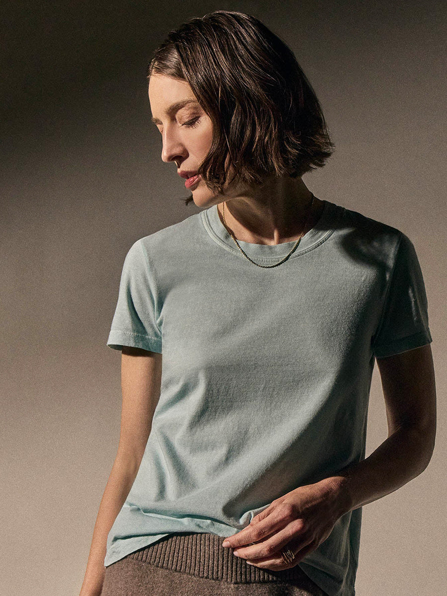 James Perse Vintage Little Boy Tee in Fresco Pigment