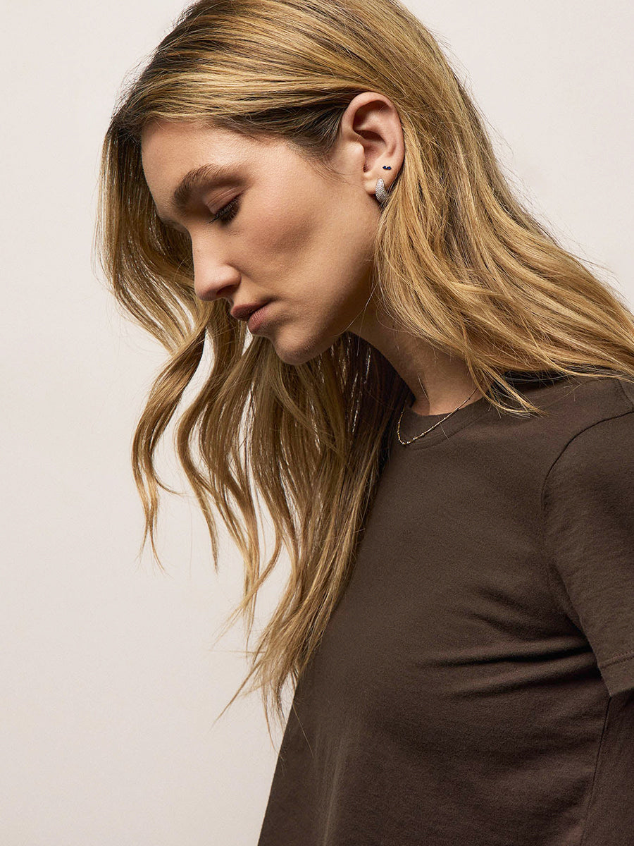 James Perse Vintage Little Boy Tee in Porcupine