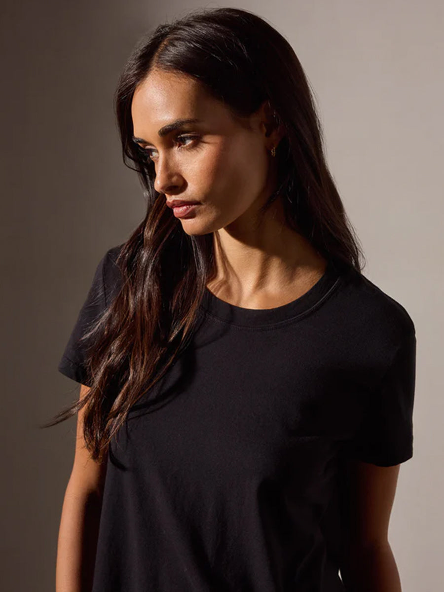 James Perse Vintage Little Boy Tee in Black