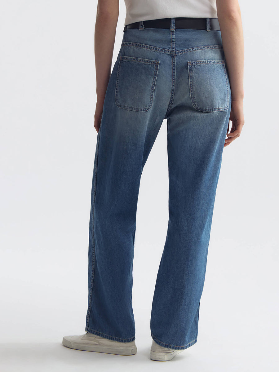Whitney Denim Pant in Delancey Wash