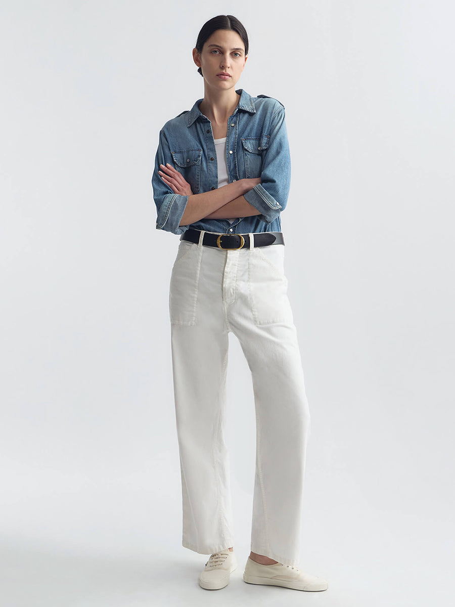 Nili Lotan Whitney Pant in White