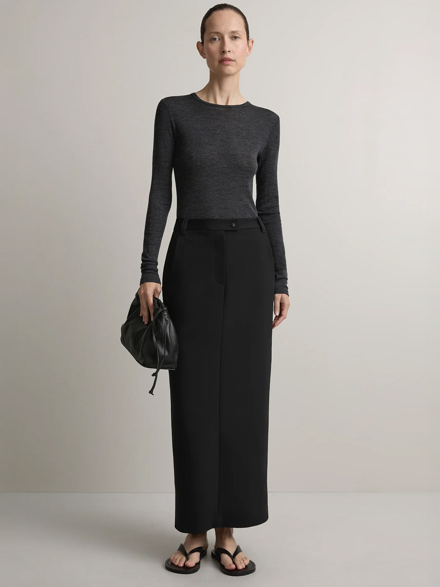 Willett Top in Charcoal Melange