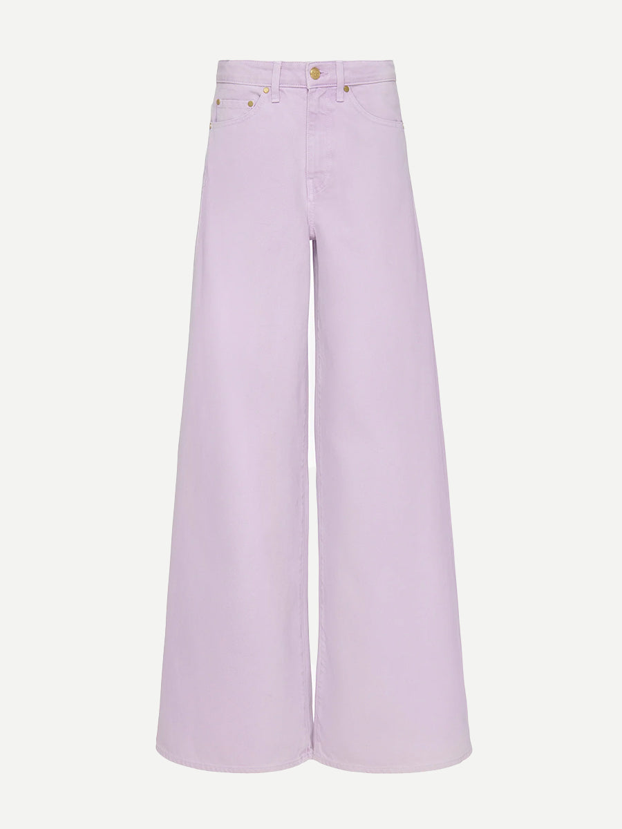 Ulla Johnson Zephyr Mid Rise Wide Leg Jean in Wisteria