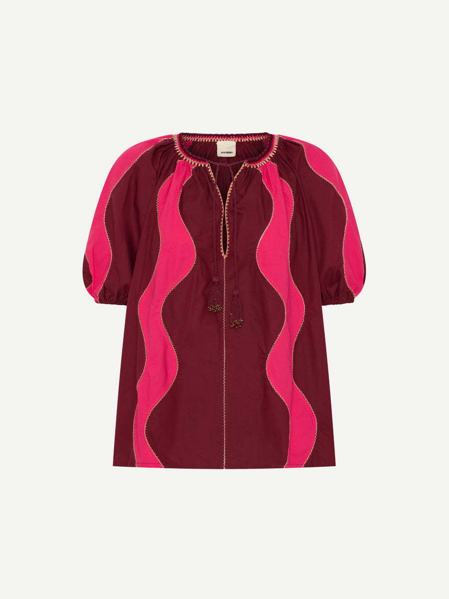 Ilio Nema Lybia Shirt in Pink and Red