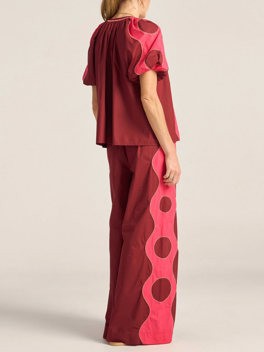 Ilio Nema Lybia Shirt in Pink and Red