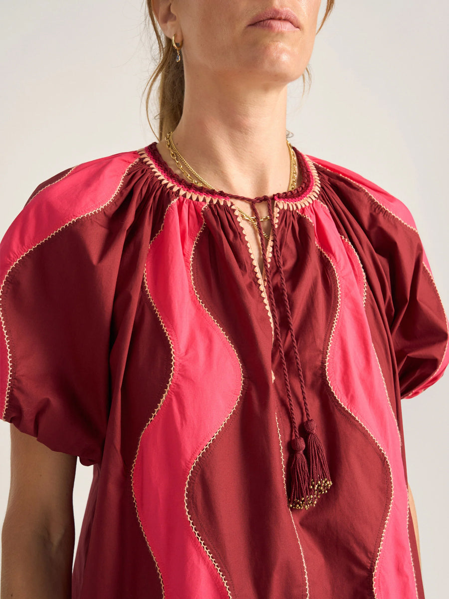 Ilio Nema Lybia Shirt in Pink and Red