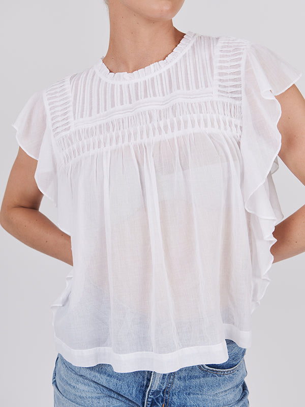 Isabel Marant Etoile Layona Top in White