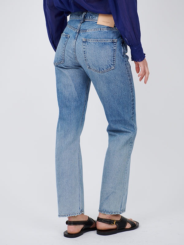 Moussy Vintage MV Sahlen Straight in Light Blue