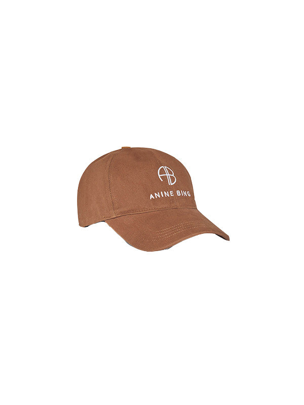 Anine Bing Jeremy Baseball Cap in Dark Camel