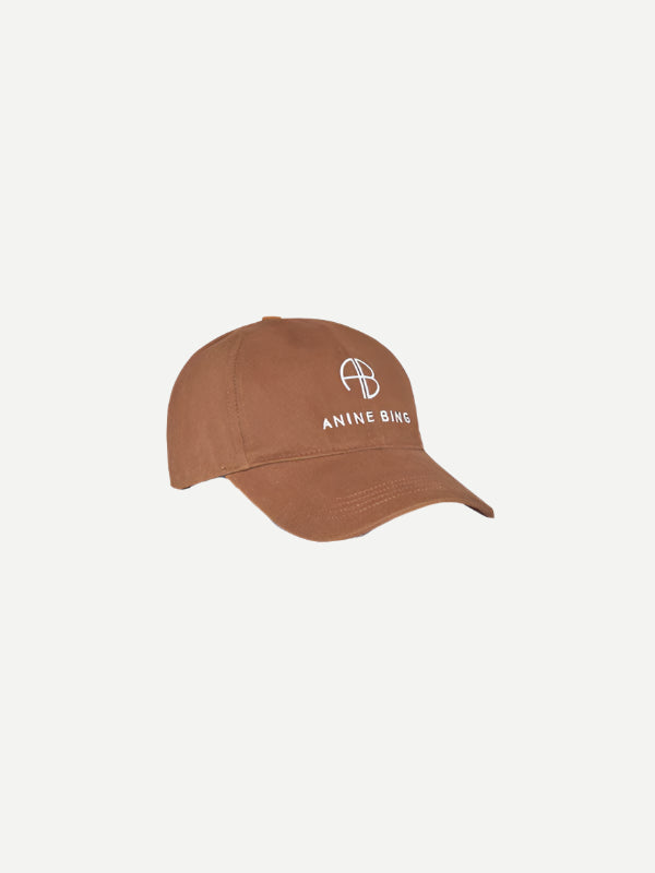 Anine Bing Jeremy Baseball Cap in Dark Camel
