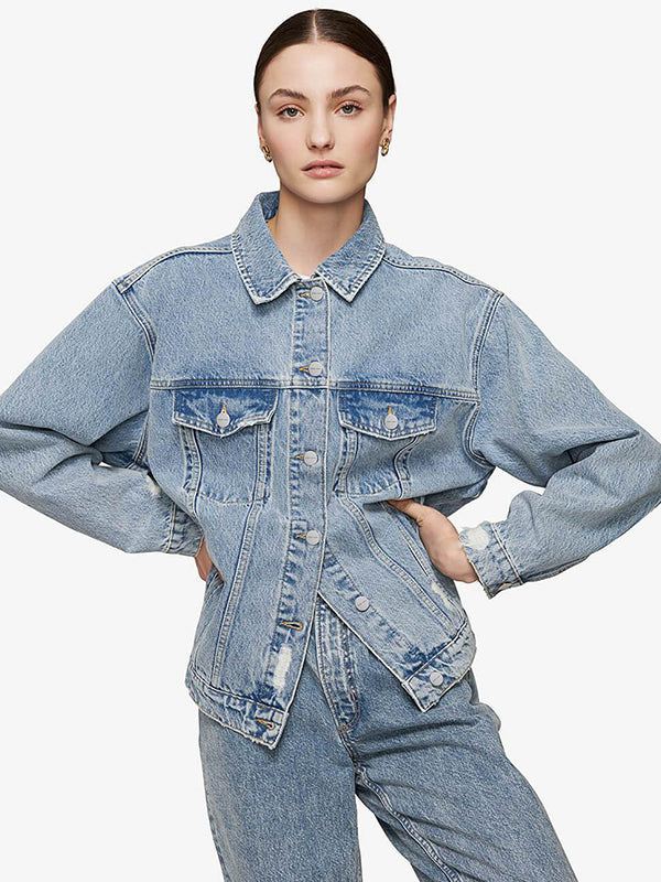 Anine Bing Rory Jacket in Vintage Blue