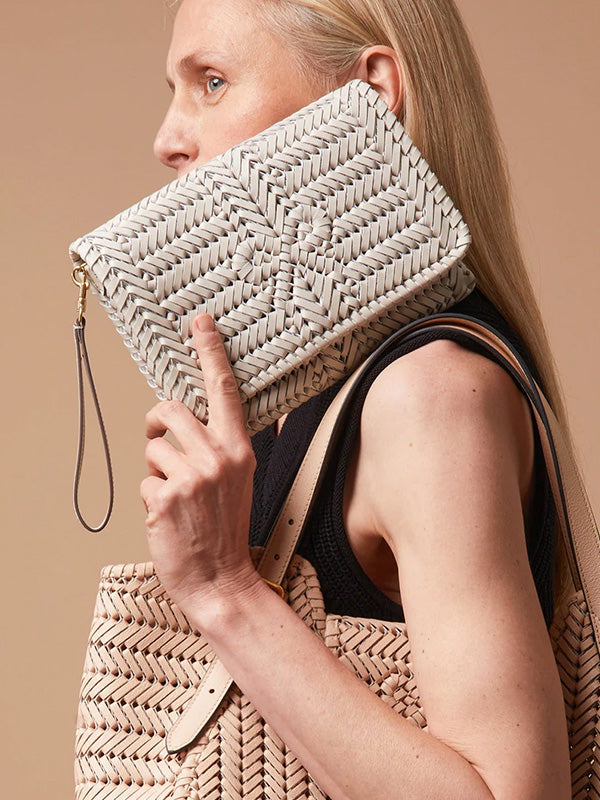 Anya Hindmarch The Neeson Cross Body in Chalk Shiny Capra