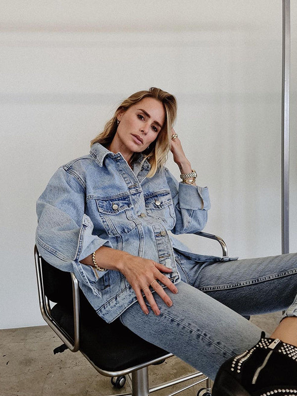Rory Jacket in Vintage Blue