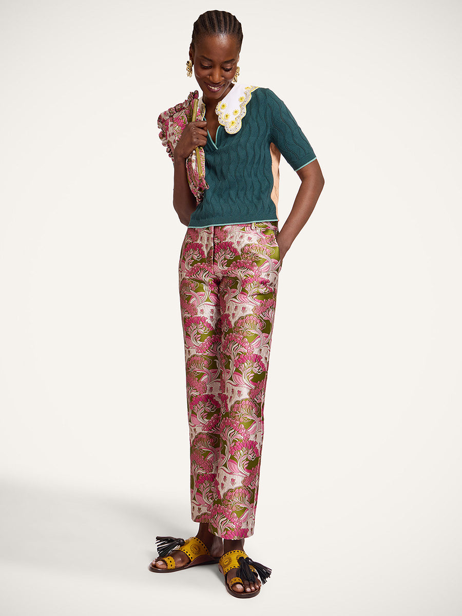La DoubleJ 24/7 Pants in Florette Jacquard
