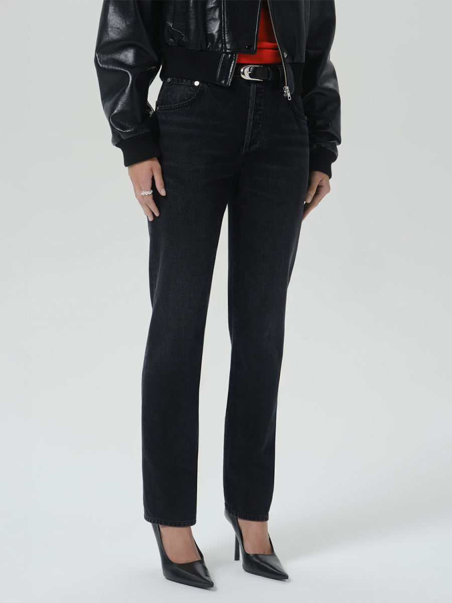 90s French High Rise Straight in Andreas