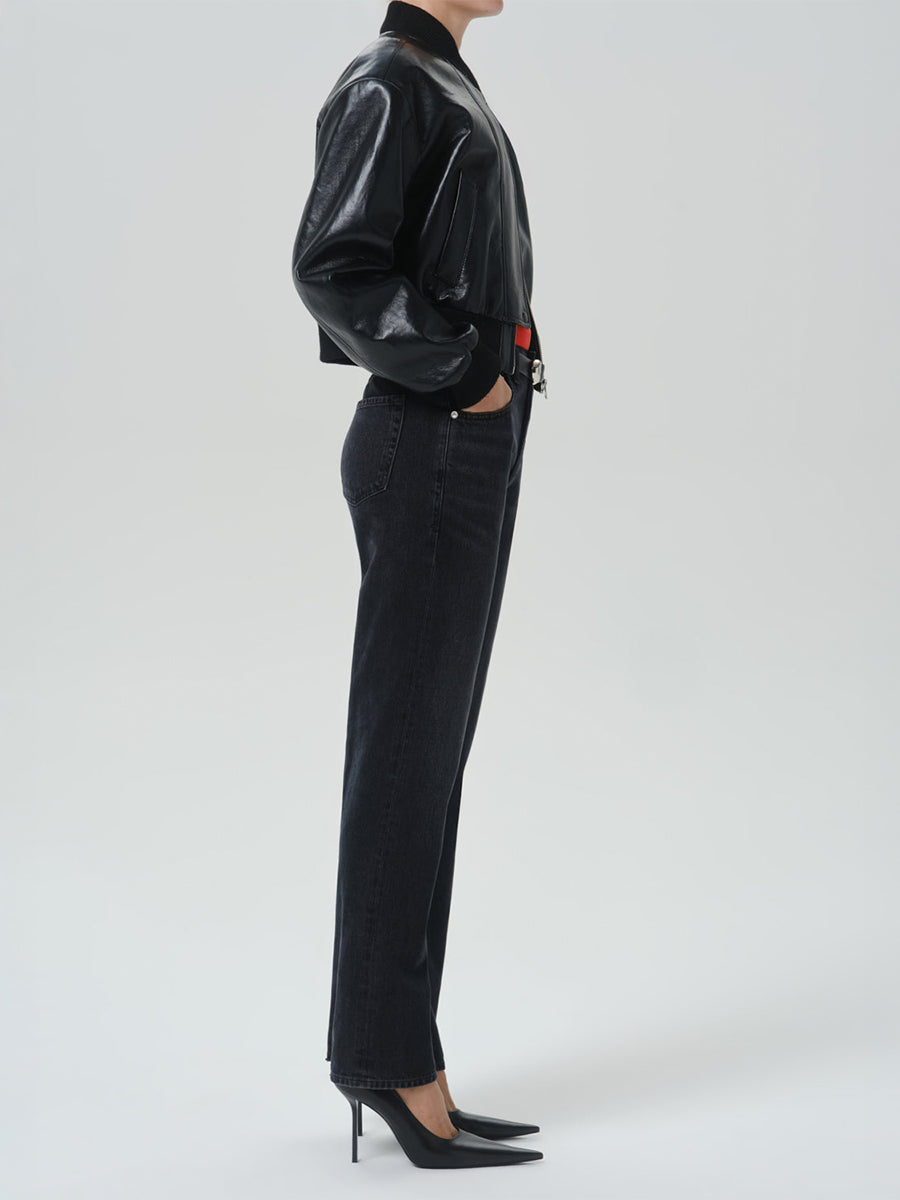 90s French High Rise Straight in Andreas