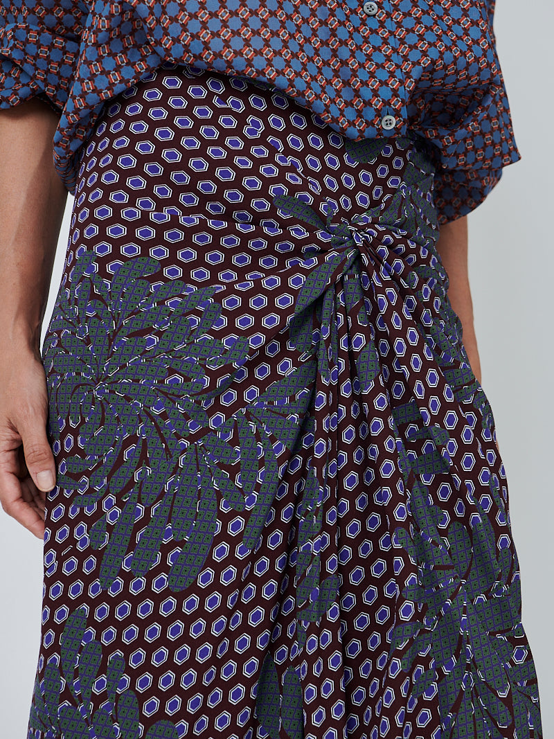 Dries Van Noten Smila Skirt in Dessin | Shop Now at Adam Heath, Western Australia