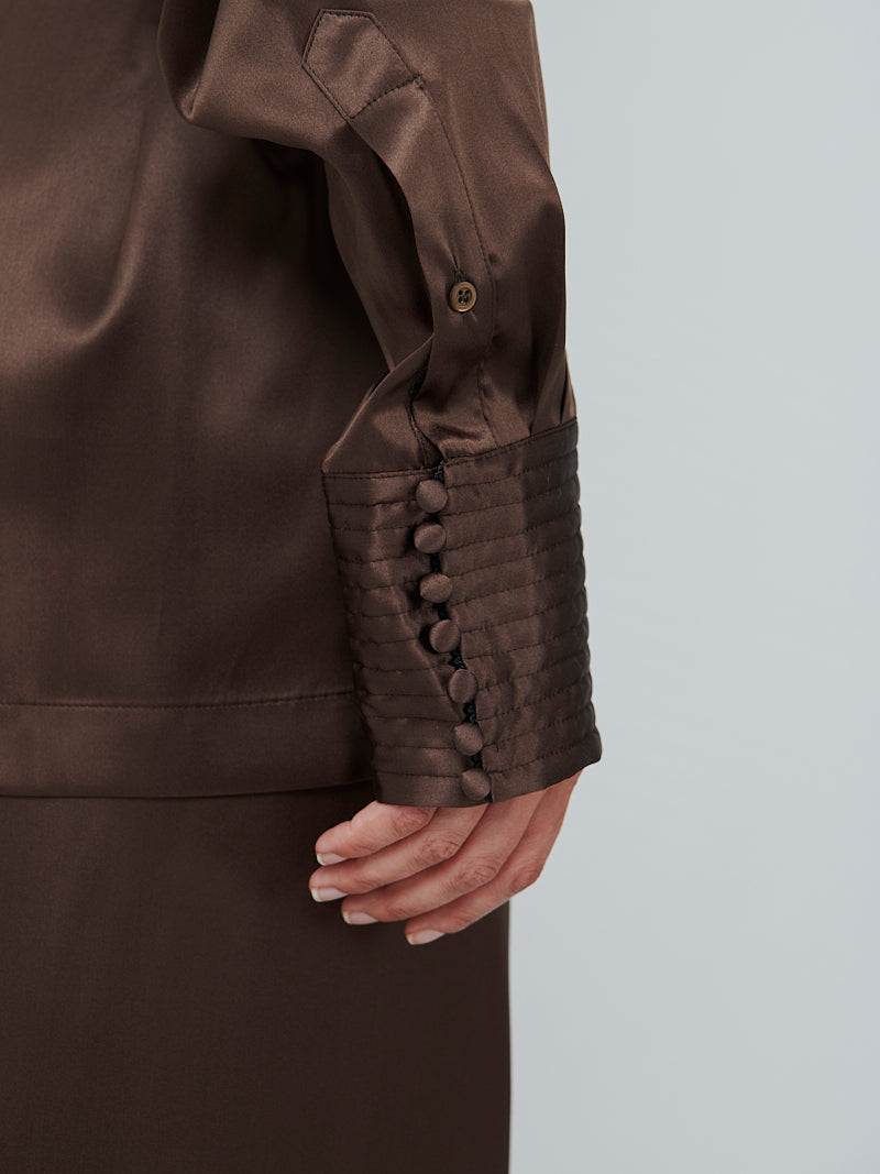 Dries Van Noten Clickys Shirt in Brown