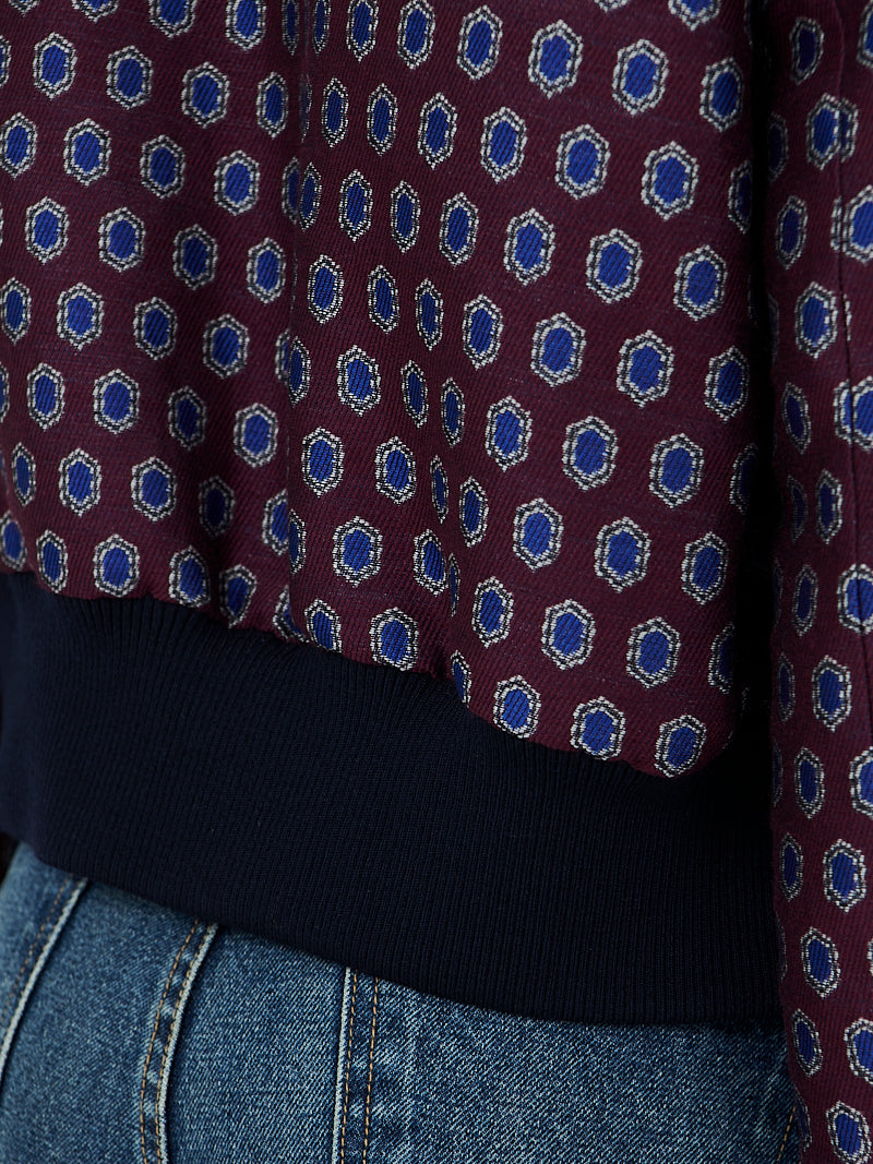 Dries Van Noten Vudy Jacket in Burgundy