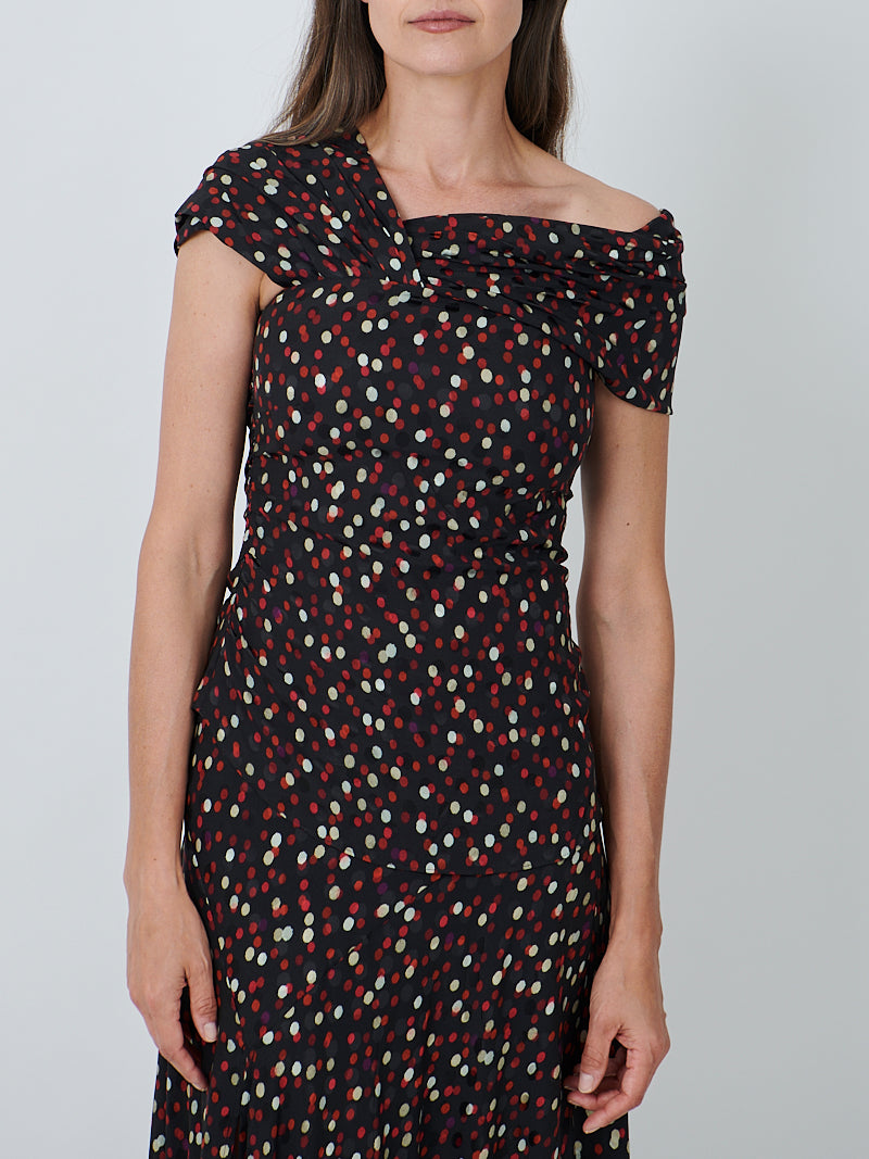 Isabel Marant Esen Top in Black/Red