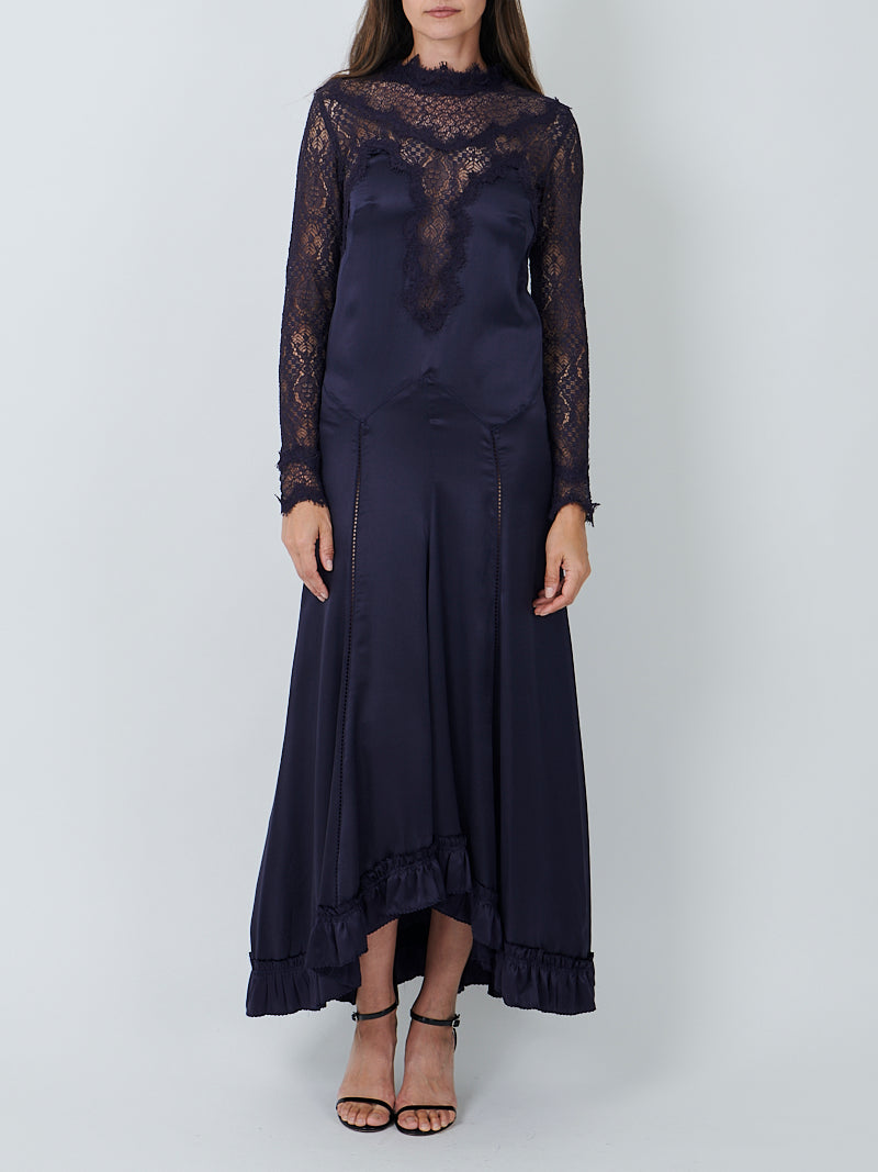 Isabel Marant Dolores Dress in Black Midnight