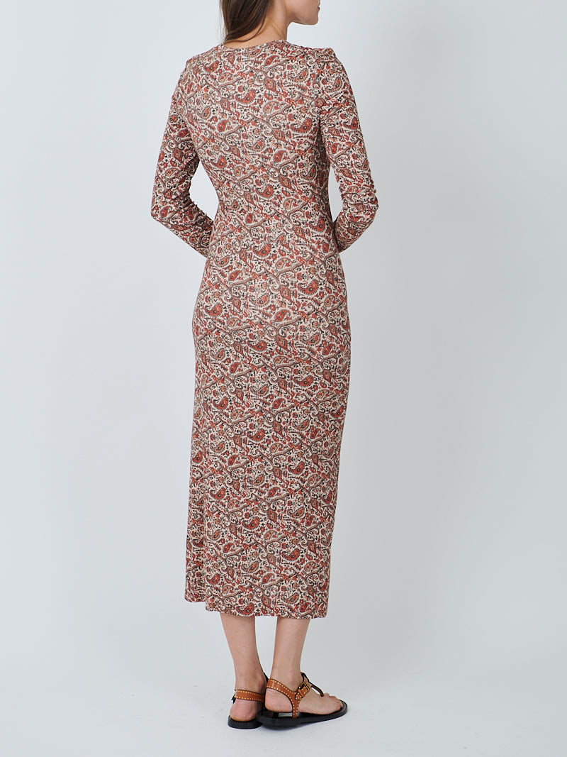 Jelina Dress in Rust