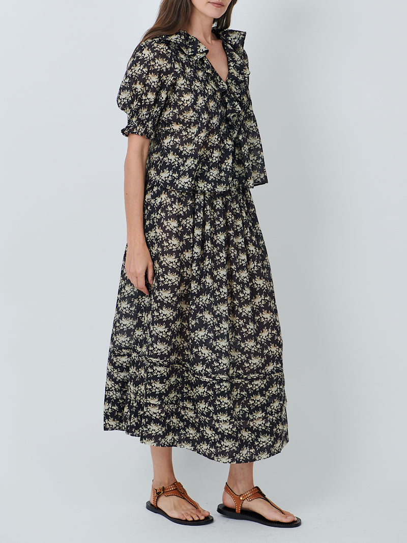 Doen Marcie Skirt in Noir Rossier Floral
