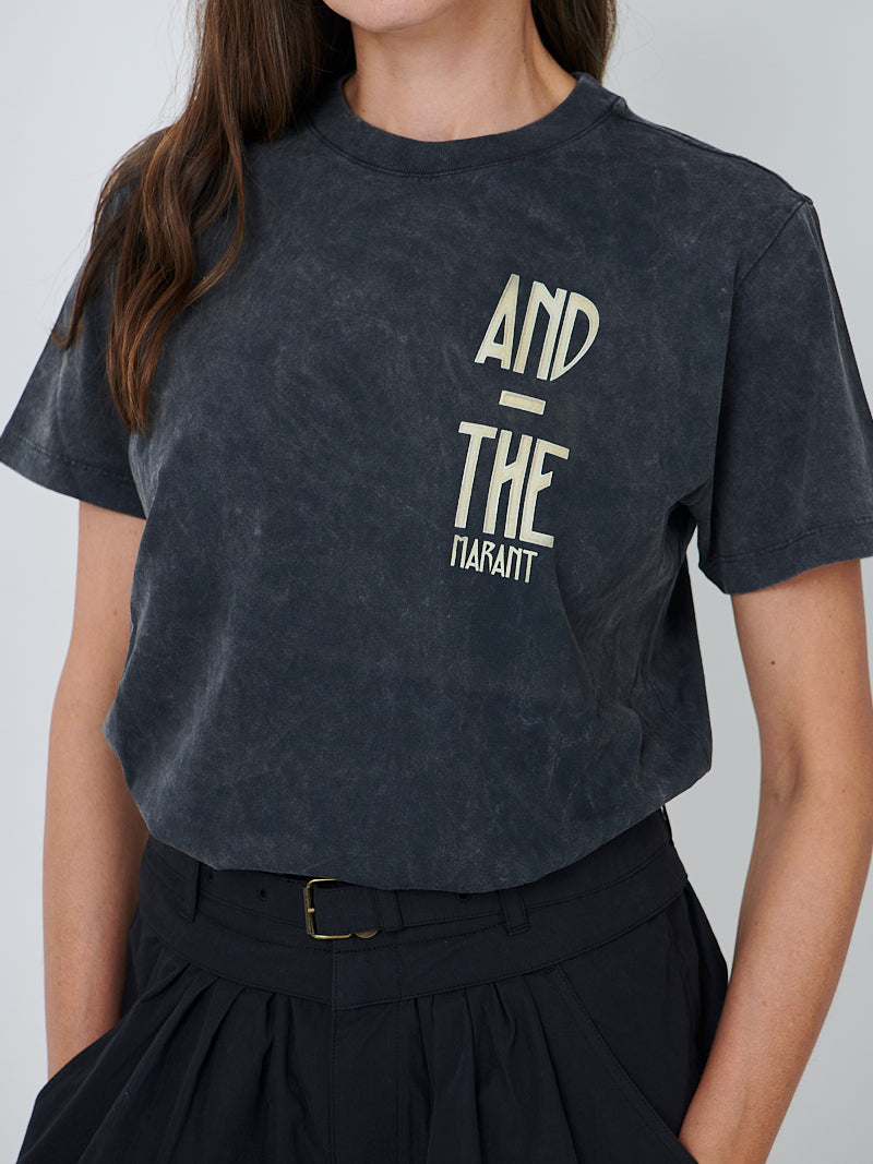 Marant Etoile Zoeline And The Tee in Faded Black