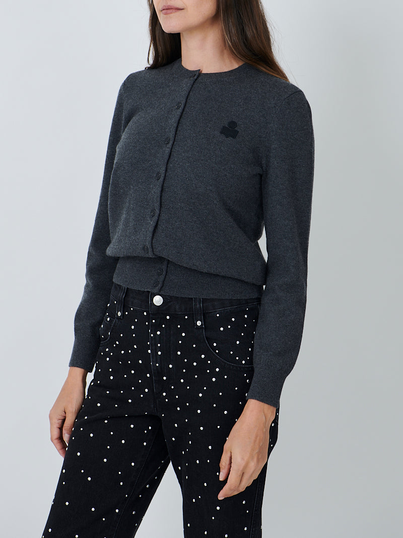 Isabel Marant Mona Cardigan in Anthracite