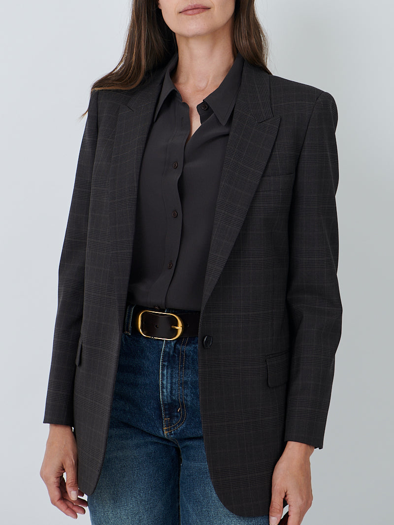 Diane Blazer in Espresso Check