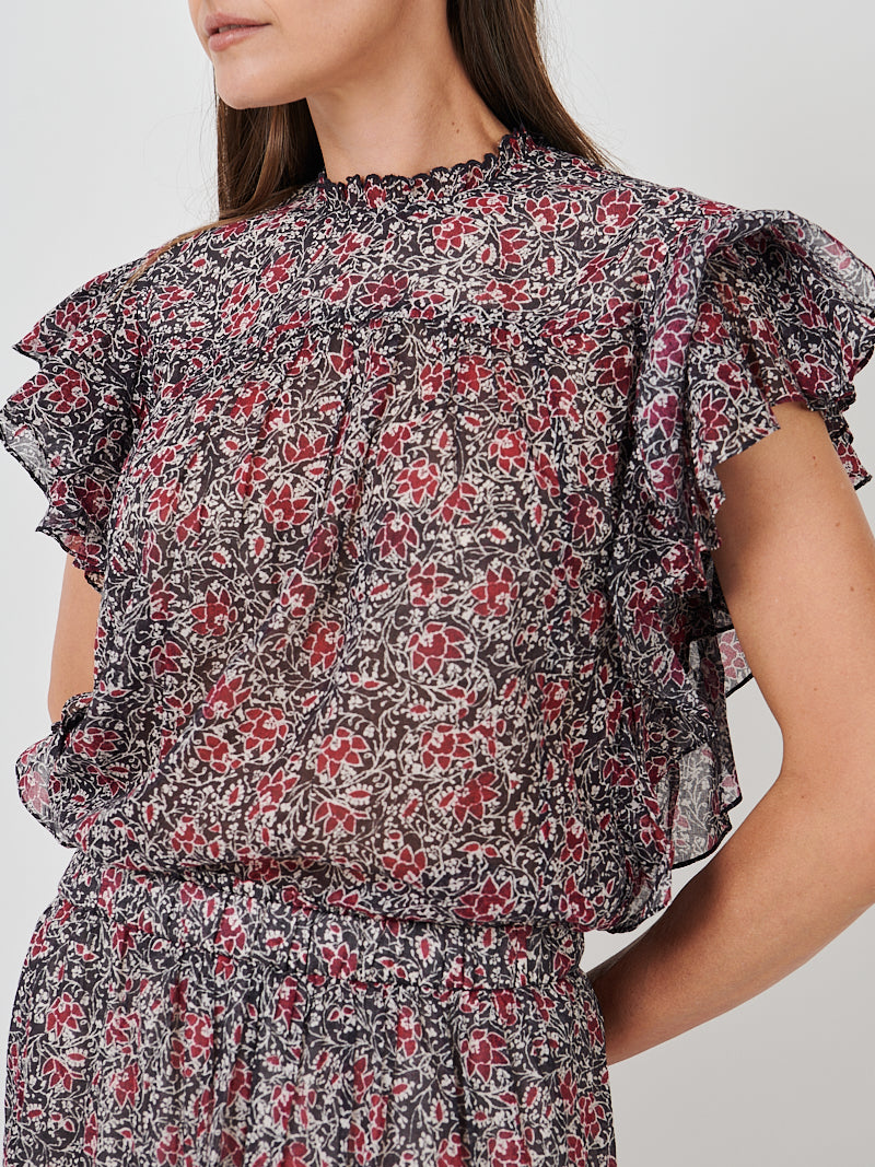 Isabel Marant Daliyane Top Crushed Berry