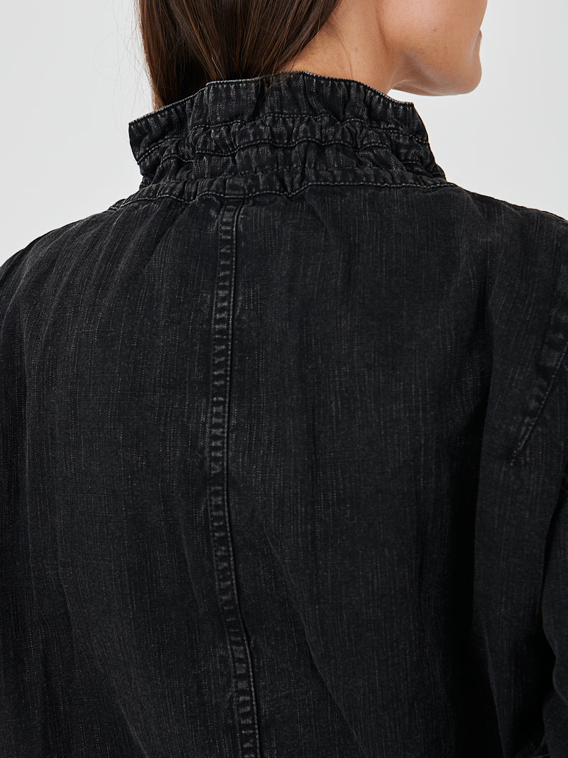 Plume Jacket in Faded Black