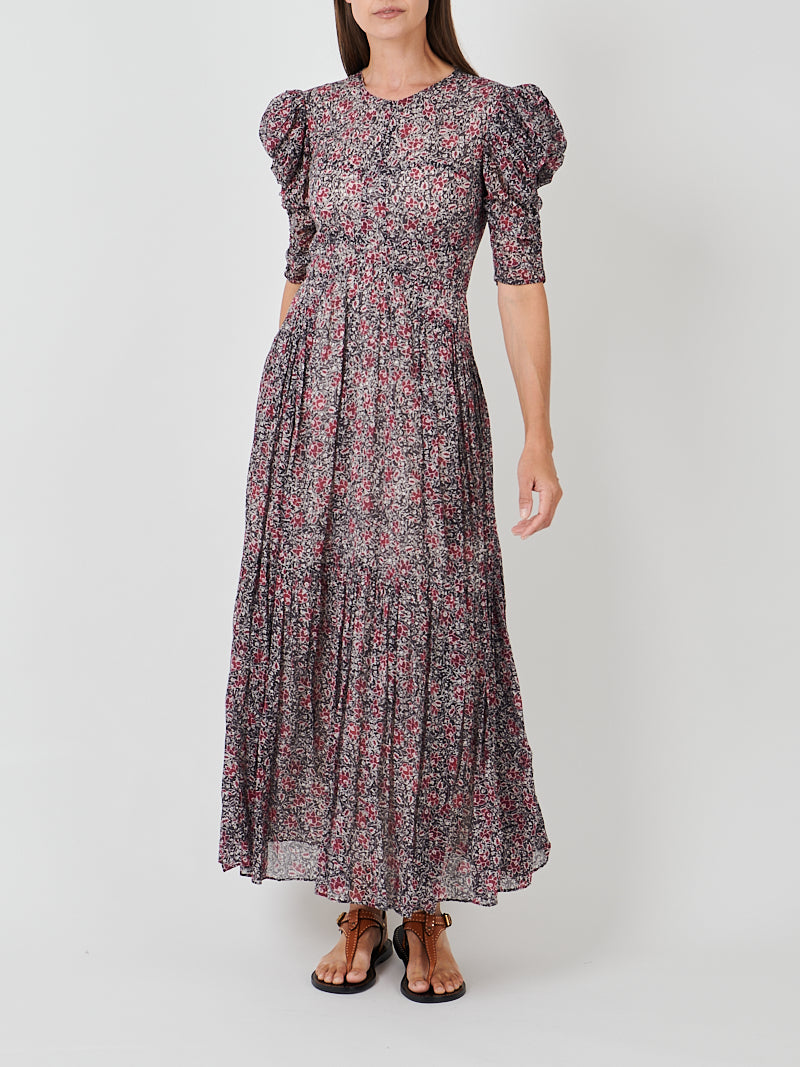Isabel Marant Sichellia Dress in Crushed Berry